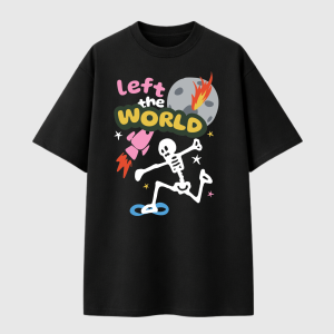 Left the World Oversized Drop Shoulder T-Shirt